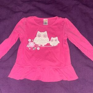 Gymboree Fuchsia Owl Tee